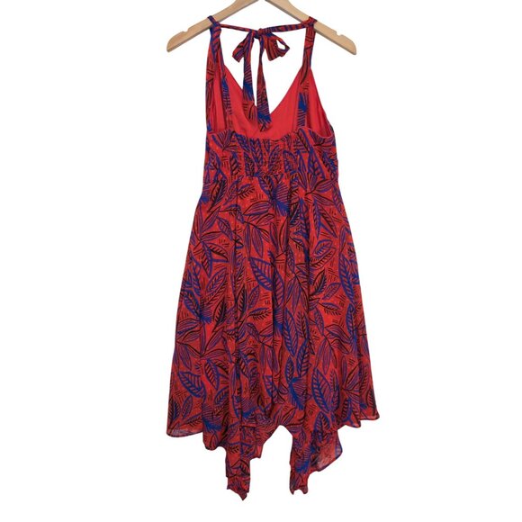 Alexis x Target Midi Dress Womens S Red Blue Sleeveless Fairy Sexy Party Tropica - Picture 3 of 11